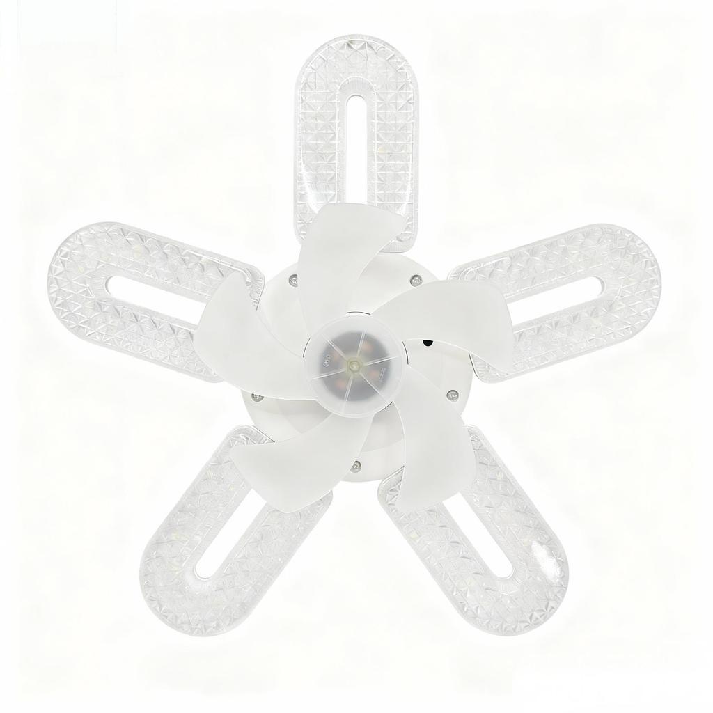 Best-Selling Crystal Ceiling Fan Light with Remote Control & Dimmable LED, E27 Screw Base for Home and Dorm