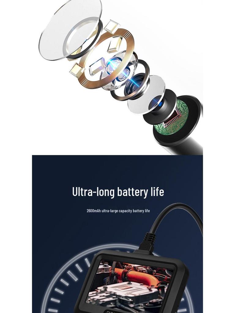 8mm HD Industrial Endoscope Camera: Automotive Pipeline Inspection Tool