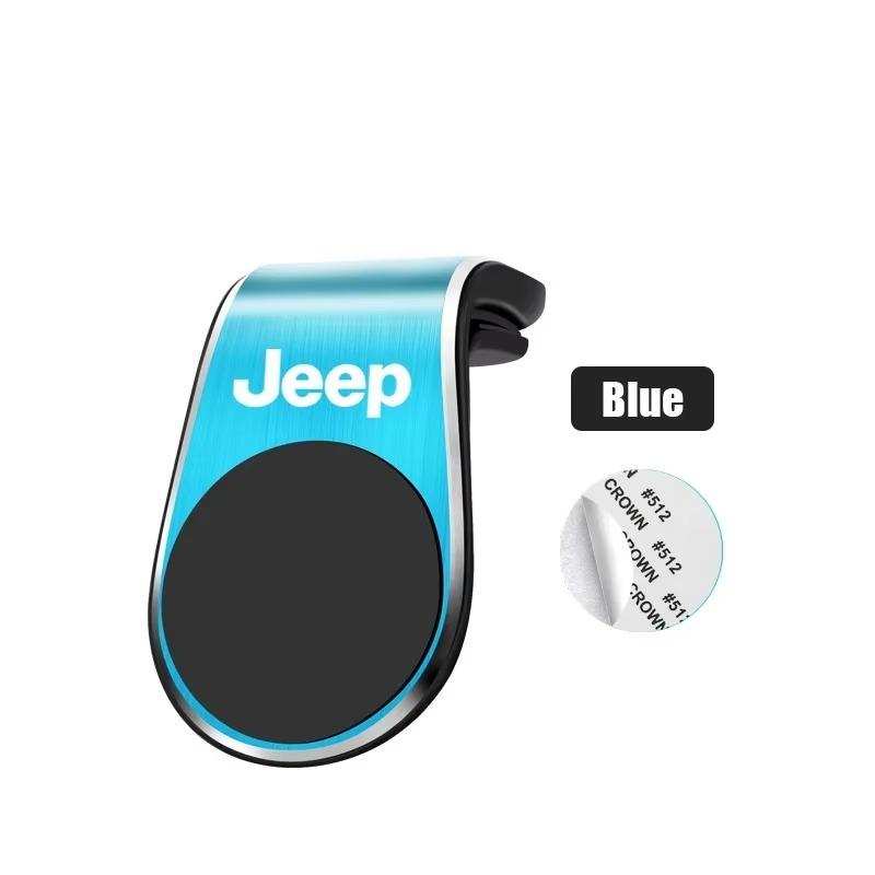 For Jeep Renegade Grand Cherokee Patriot Wrangler Magnetic Metal Car Phone Holder Air Vent Mount Auto Interior Accessories ALN1