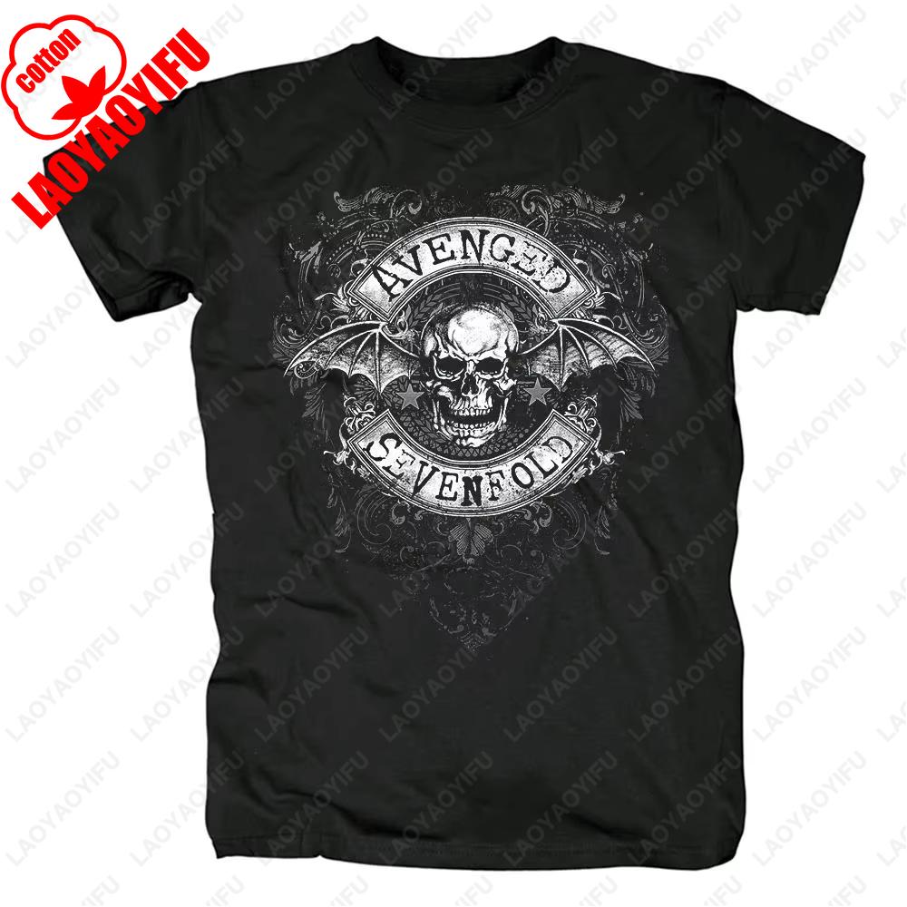 Harajuku Metalcore Rock Band Graphic Tee Vintage Heavy Metal Streetwear TShirt for Men Distressed Hip Hop Print Tshirt Tops