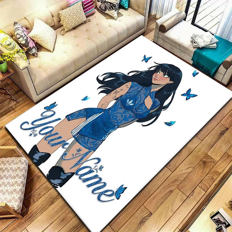 Aitana Custom Name Carpet Rug for Living Room Bedroom Home Sofa Decoration,Kids play Non-slip Floor Mat