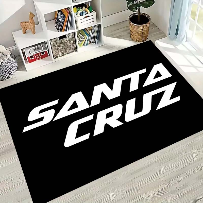 Santa Cruz rugs and mats, mountain bike bedroom decor, machine washable mats, holiday decorations available by custom.