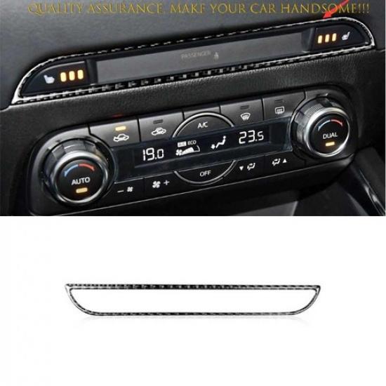 For Mazda CX-5 2017-2024 Real Carbon Fiber Center Console CD Switch Panel Trim