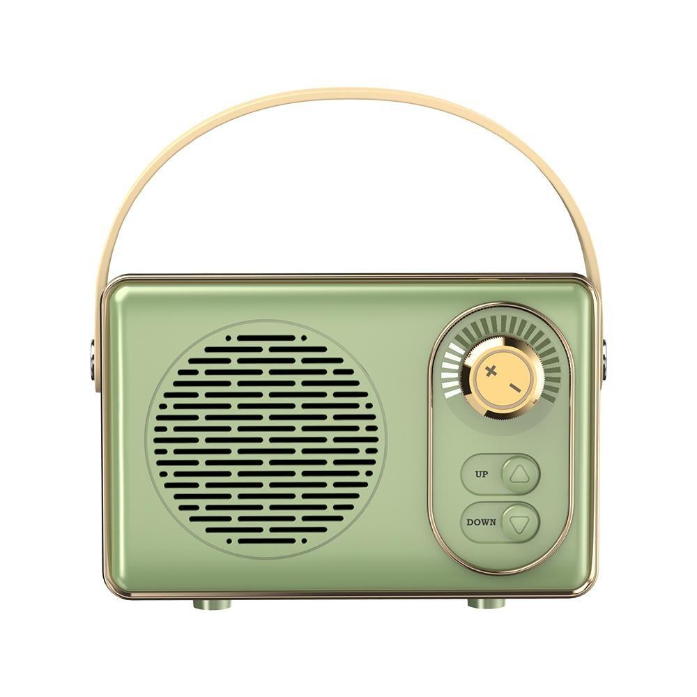 Retro Bluetooth Portable Speaker Small Wireless Stereo,Loud Volume TF Card Slot and MP3 Player for Android