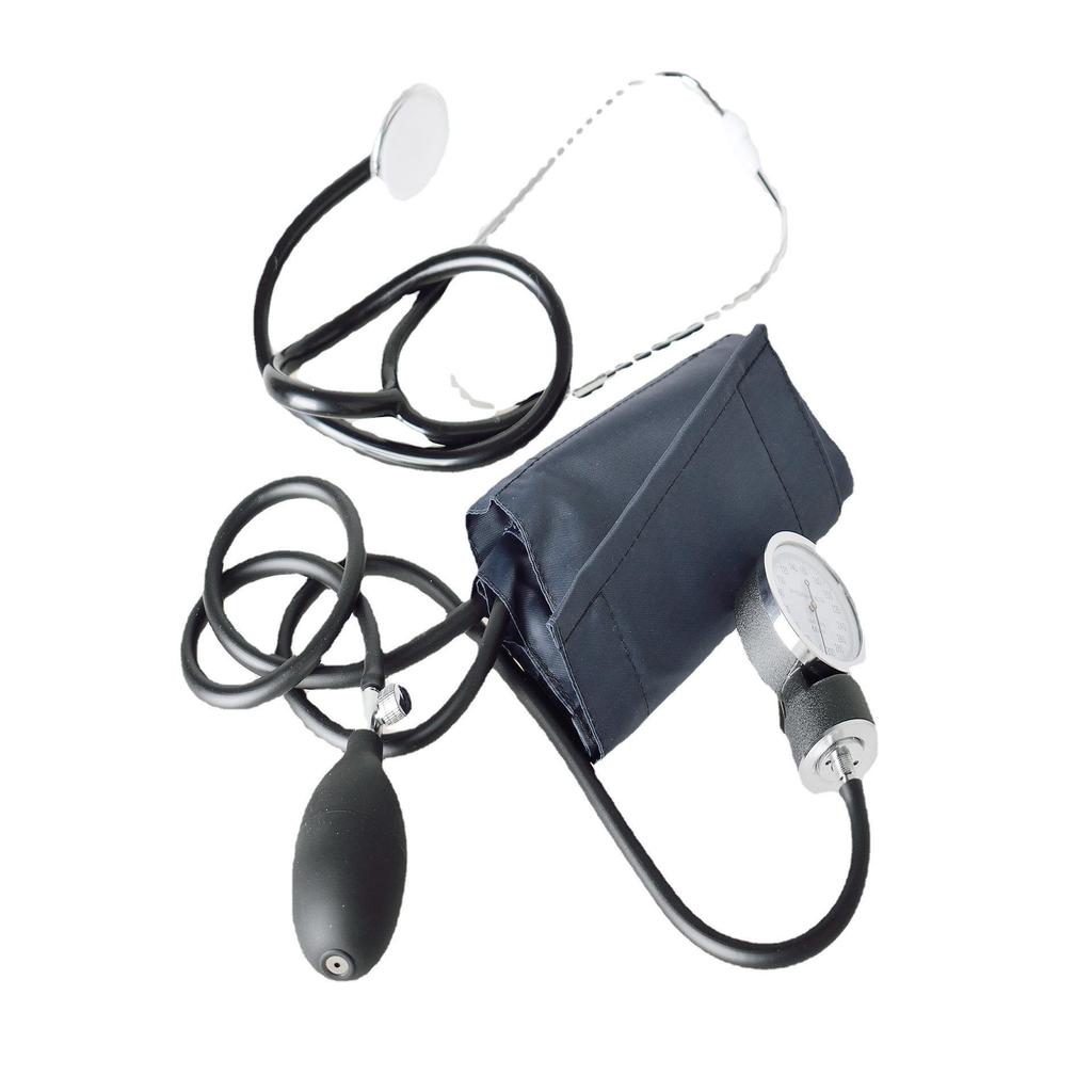 Classic Dual-Tube Dual-Head Arm-Type Manual Blood Pressure Monitor with Stethoscope