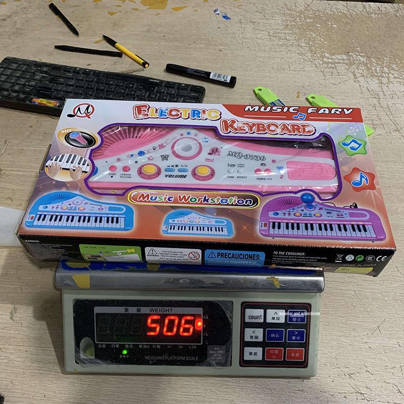 37-Key Children's Electronic Keyboard with Microphone - Early Education Musical Instrument