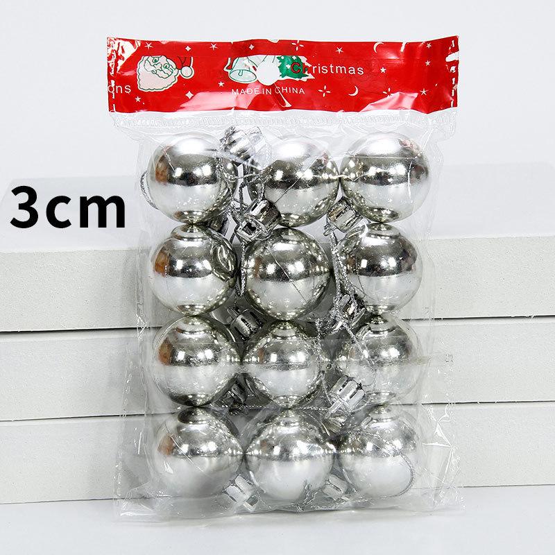 Large and Small Shiny Christmas Ball Tree Decorations