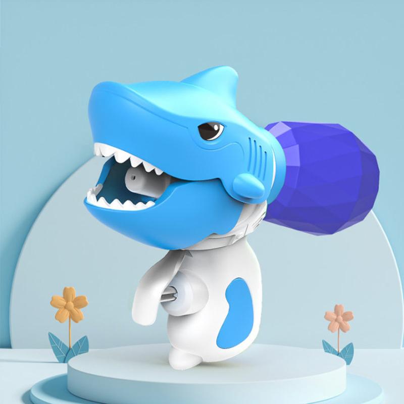 Cartoon Sharks Peas Water Spray Toy Kids Swimming Pool Sand Beach Toys Baby Bath Playing Spray Water Amusement Toy Gifts