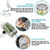 1/2 Pcs Seed Sprouter Germination Cover Stainless Steel Seed Sprout Can Lid Washable Wide Mouth Mason Jars Screen for Grow Bean