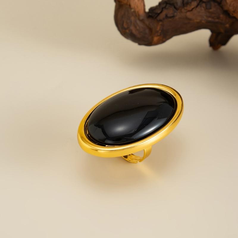 Fashion Resin Rings with Large Gemstones Vintage Geometric Designs Comfortable for Daily Jewelry Wear