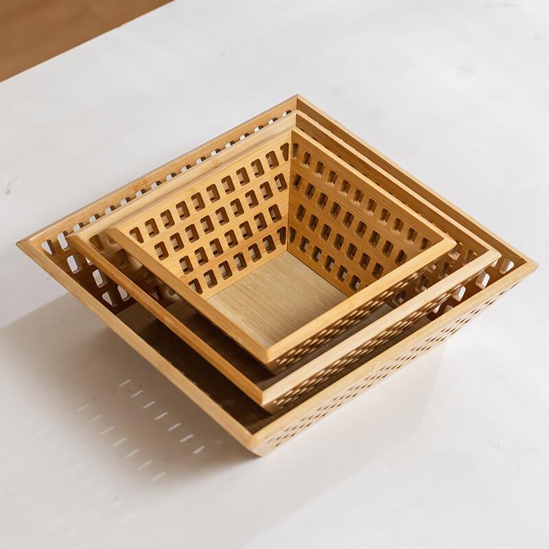 Hollow Bamboo Fruit & Bread Basket