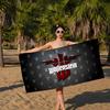 Wolfenstein Microfiber Printed Beach Towel Mountain Climbing Yoga Beach Swimming Running Absorbent Soft Towel