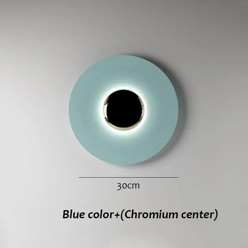 

Современный круглый настенный светильник для гостиной, прикроватный светодиодный светильник для спальни, лофта, скандинавского дизайна в стиле Лаоса, домашнего декора, ночное освещение warm white 3000K