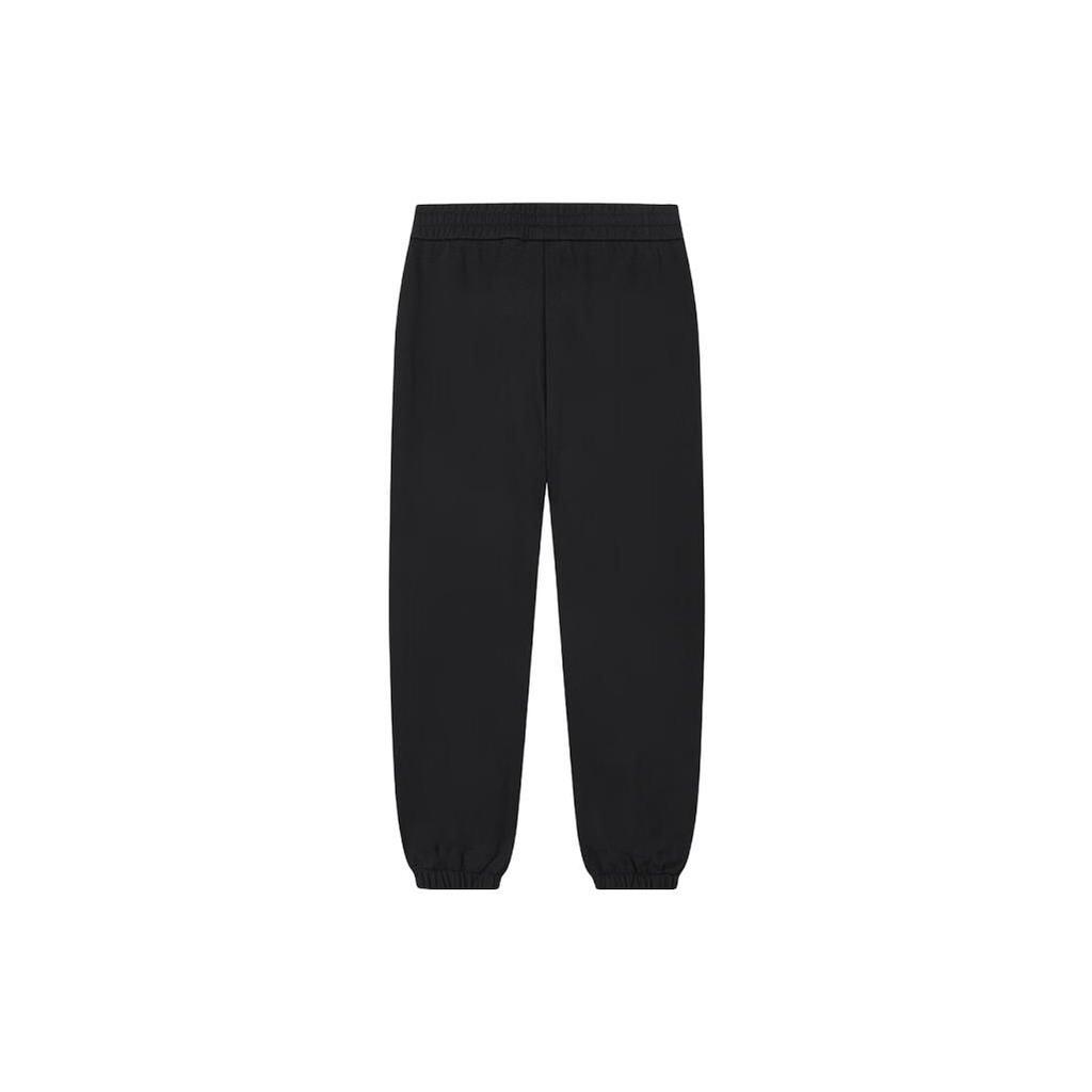FILA Logo Print Cuffed Knit Sports Pants Women bottoms Black F51W339699F-BK