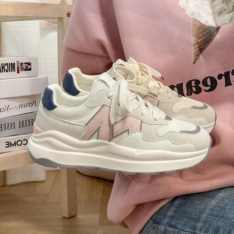 Niche Platform Leisure Sports Dad Shoes Women's Ins Tide 2025 New Mesh Breathable Versatile Little White Forrest Gump Shoes