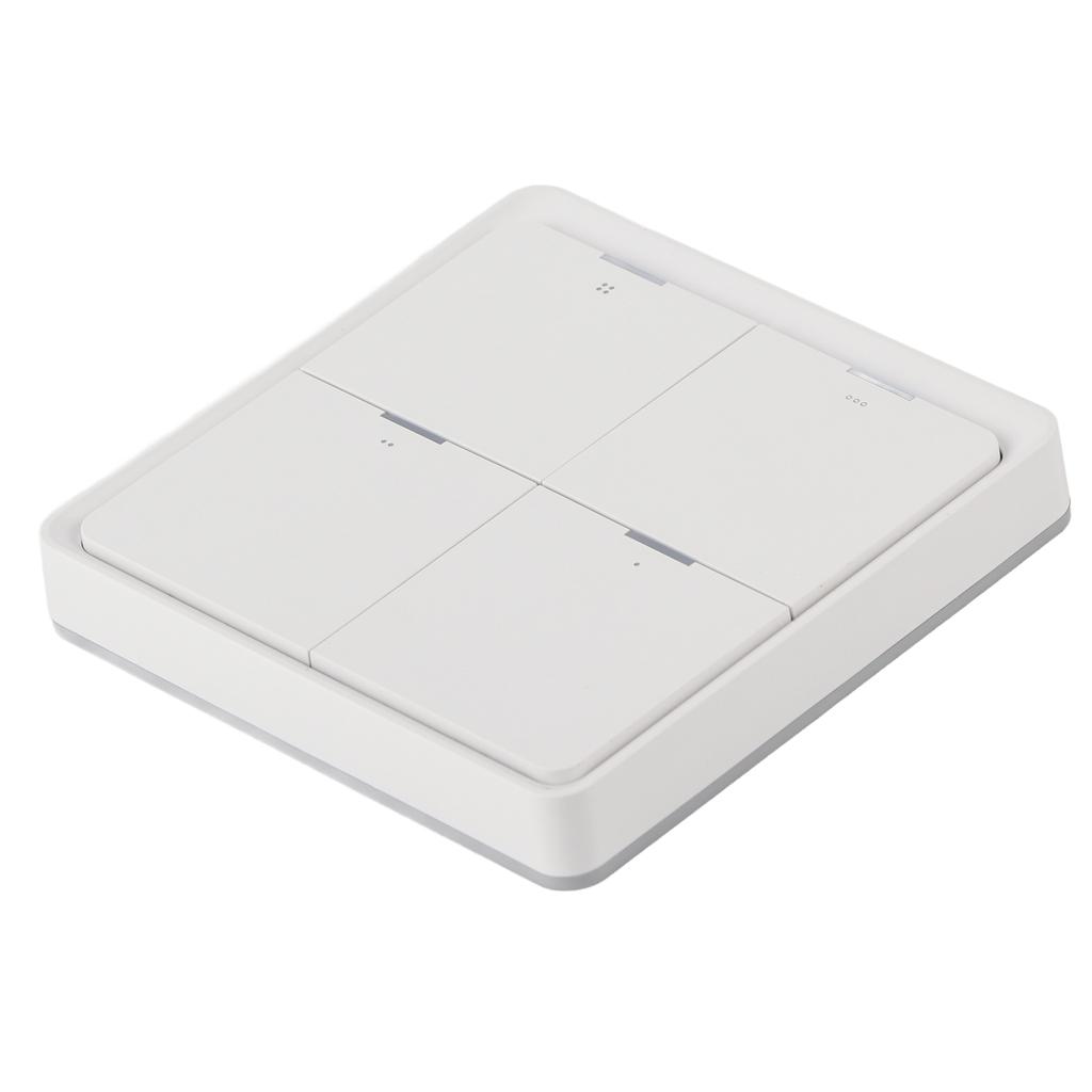 Drahtloser Szenenschalter Intelligenter 4-fach Panel Wandschalter Mobile Telefon APP Steuerung für ZigBee