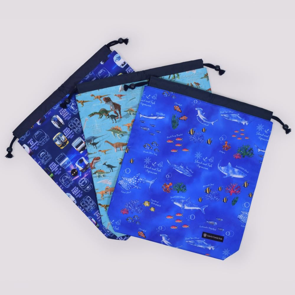 CANDY Large Drawstring Gym Clothes Bag Future Planetary Exploration and Spaceship Design sticker Boys [COLORFUL STYLE] [2026 Model] Water-repellent,