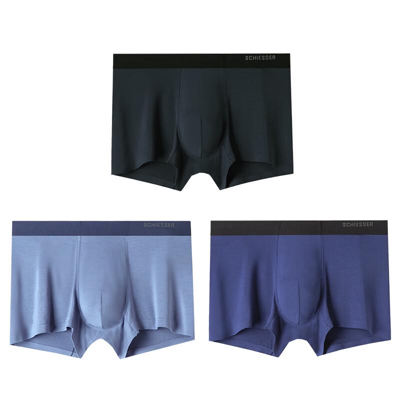 Schiesser Men's 50S Modal Seamless Boxer Briefs (3-Pack)