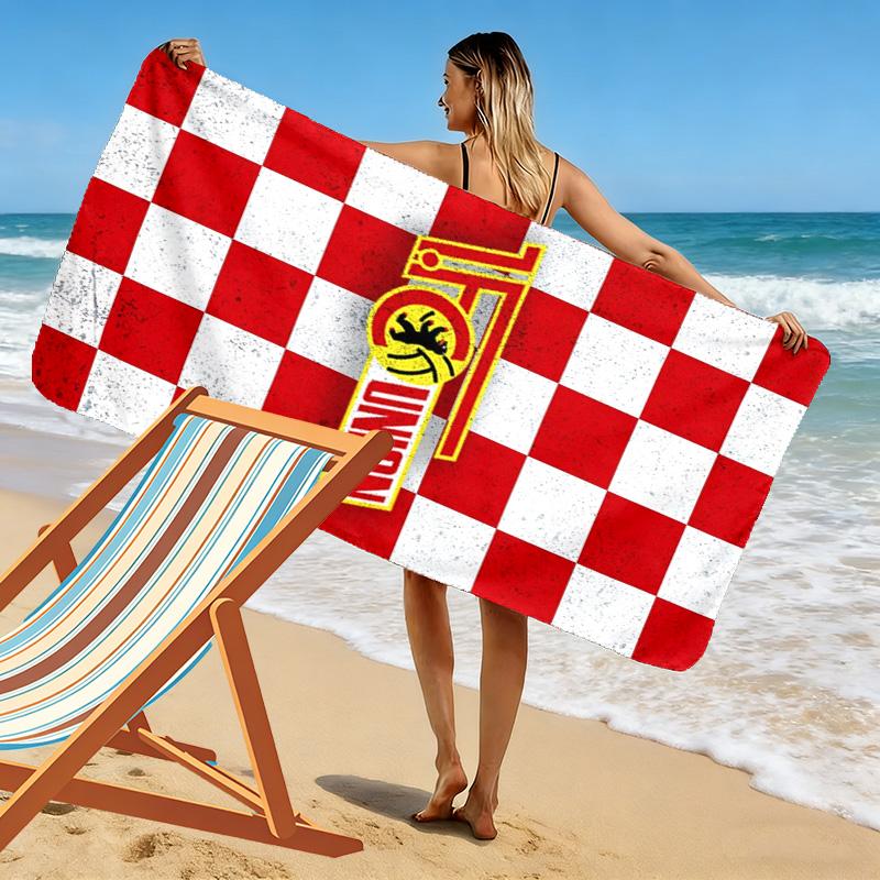 Asciugamano da Spiaggia Union Berlin, Asciugamano Grande Morbido Asciugatura Rapida per Spiaggia Campeggio Nuoto