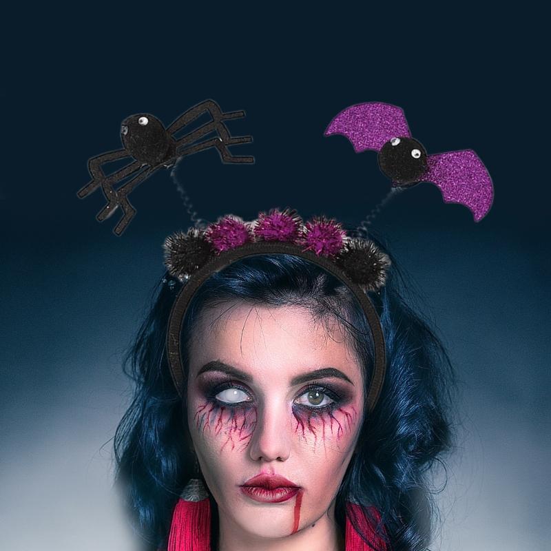 2Pcs Spiders Tutus Skirt with Spiders Headbands Set Halloween Spiders Costume Accessories