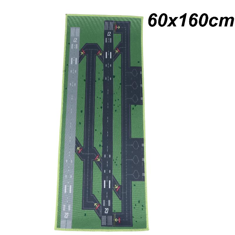 Runway Design Floor Rug 1Pcs Aviation Airport Track Non-Slip Soft Mat for Bedroom Game Room Living Room