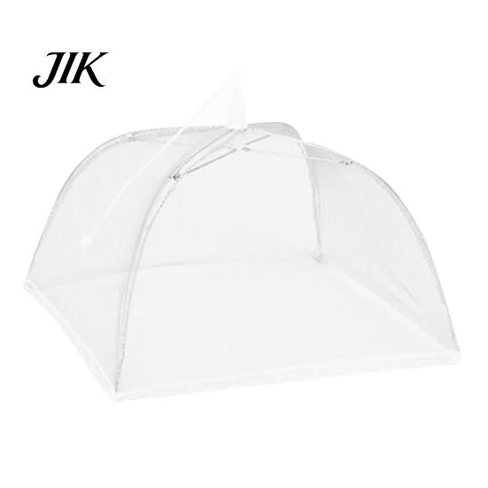 Meal Cover Foldable Food Large Capacity Mesh Fabric Detachable Kitchen Gadget Portable Umbrella Style Dish for Home 32cm белый