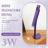 Mini Nail Lamp Portable Small Nail Curing Light with Stand 3W USB Rechargeable Manicure Dryer Gel Lamp for Manicure Salon Women