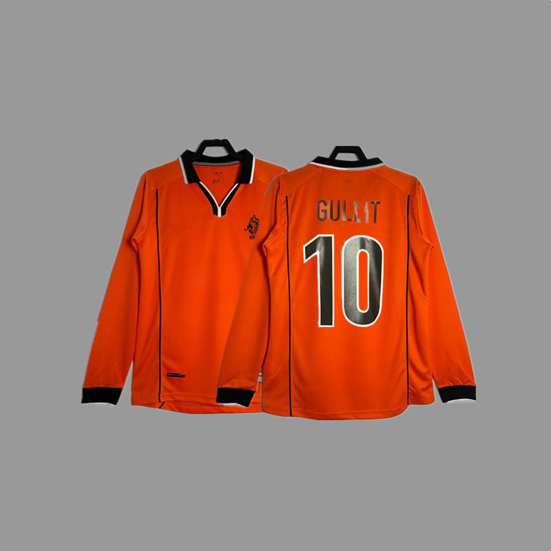 Retro jersey, football jersey, classic nostalgic replica Thai jersey, game training jersey, short-sleeved sportswear.