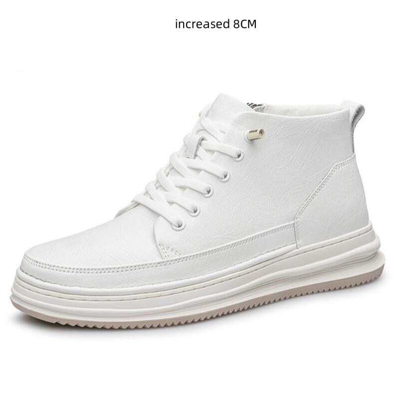

Casual genuine leather new height increasing shoes for men 6CM 8cm invisible elevator sneakers sport zapatillas de Hombre 44