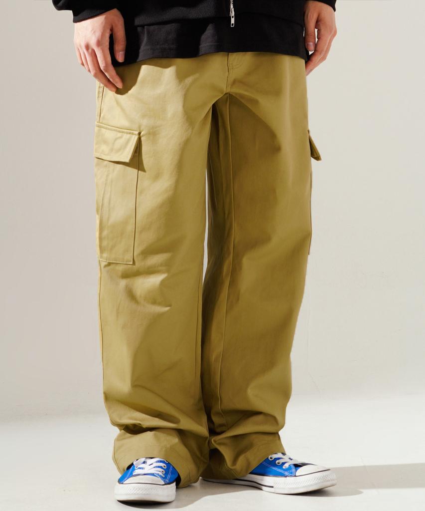 FP142 Volume Cargo Wide Pants Beige Sjlp1415