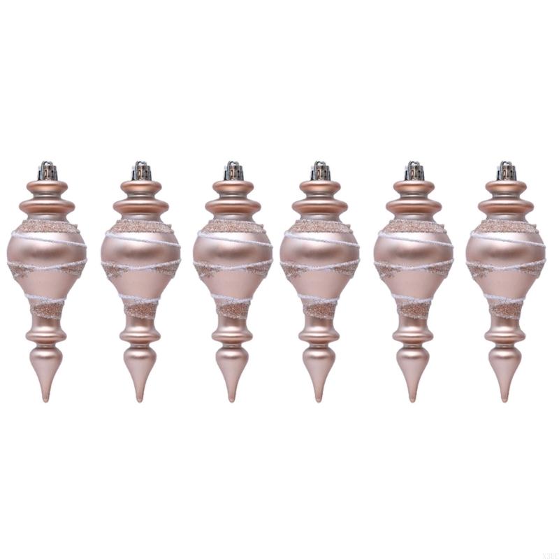 

2 Boxes Holiday Hanging Ornament Long Spiky Plastic Christmas Decorations For Tree Window Store Decoration X3UC шампанського
