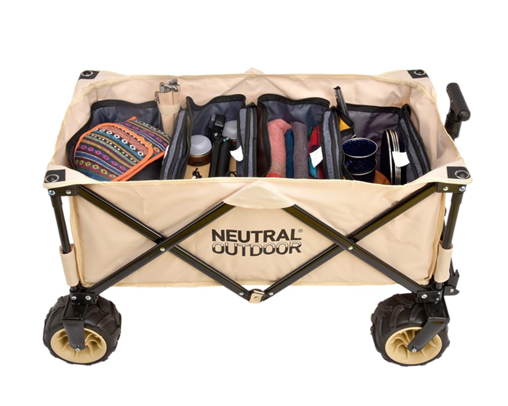 NEUTRAL OUTDOOR Soft Container Camping Storage Condiment Camping Large Outdoor Tableware Tote Perfect for and Barbecues Bag, 4-Color Set, Foldable,