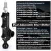 PTNHZ RACING Double Adjustable Short Shifter for Subaru Impreza WRX Legacy Outback Black