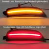 4Pcs Car Front Amber+Rear Red LED Side Marker Light For Mazda Miata Mx-5 2016-Up