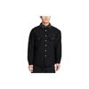 Nike Solid Color Single-Breasted Collar Long Sleeve Jacket Unisex Jackets Black FQ0513-010