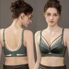Нова літня атласна ультратонка модна нижня білизна без сталевого кільця М’який і зручний регульований бюстгальтер зі зборами