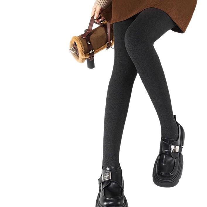 Damen Strumpfhose mit hohem Bund und vertikalen Streifen - Micro-Druck, schlankmachend und wärmend, perfekt für Frühling und Herbst.