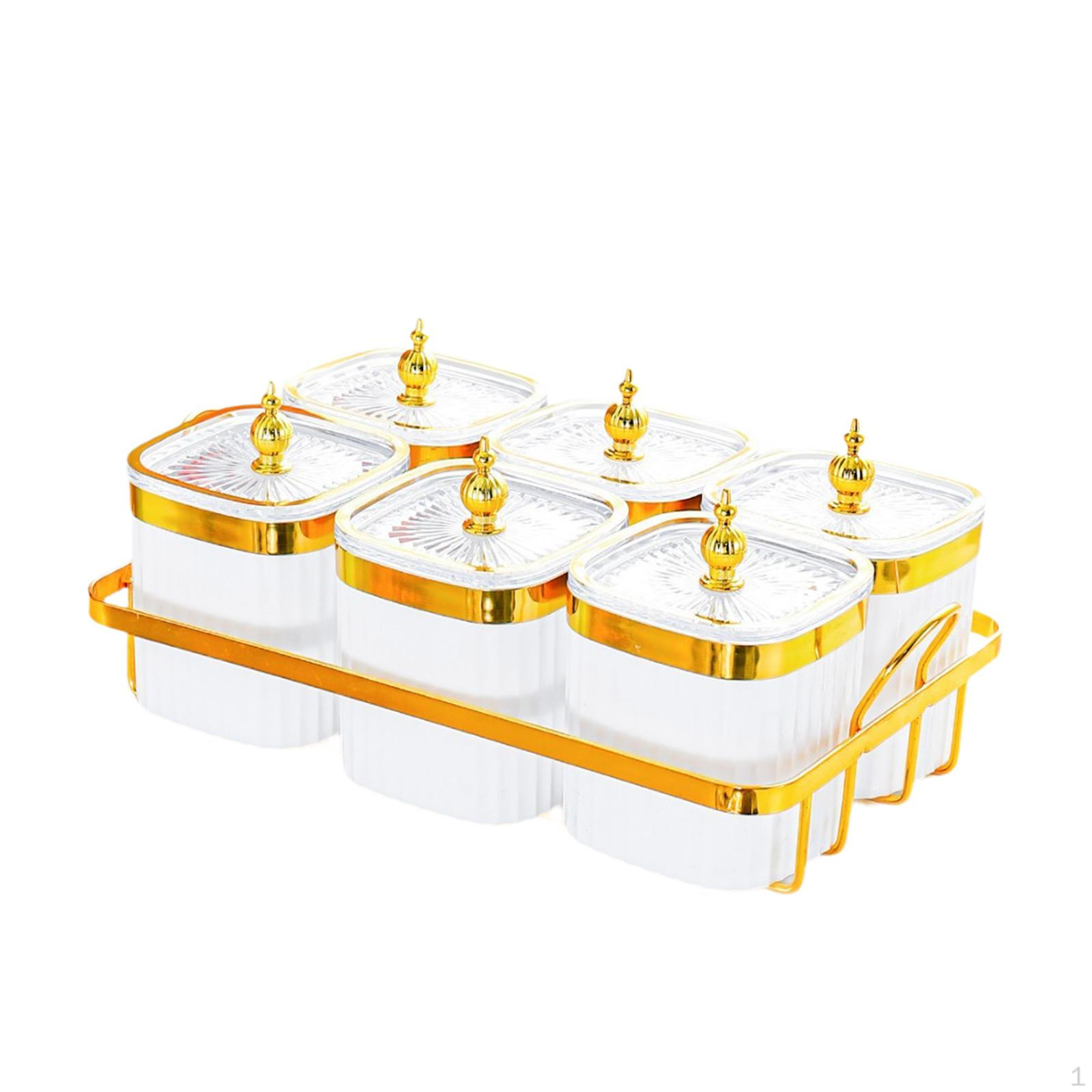 

Блюдо для сухофруктов, стильное украшение в скандинавском стиле с крышкой, блюда для закусок, контейнеры для специй для печенья White