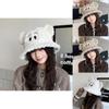 Cute Cartoon Eye Knit Fisherman Hat With Warm Windproof Function For Women And Teens