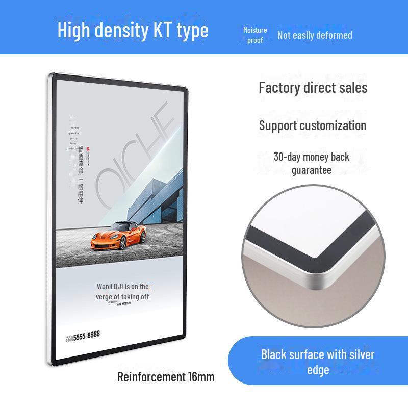 Aluminum Alloy Magnetic Display Board with Rounded Corners for Elevator Billboards