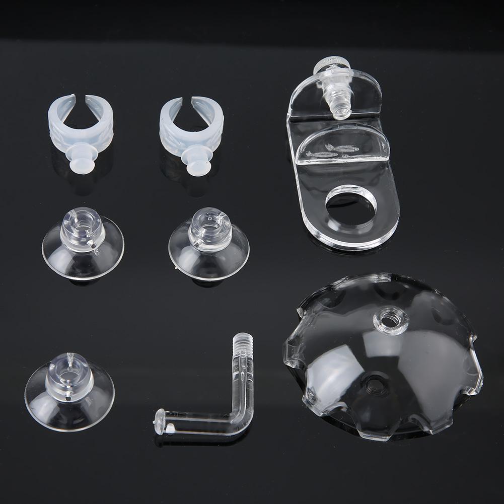 Acrylic Fish Tank Shrimp Feeder Tube with Holder Clip Feeding Bowl Set Aquarium Accessory(20cm)