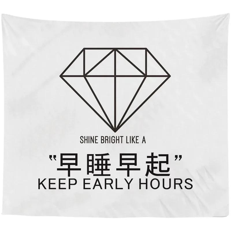 Абстрактная пара Простая линия Узор Гобелен Спальня Гостиная Гобелен Домашнее украшение — фото 7