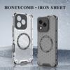 For Honor 400 Lite 5G Case Compatible with MagSafe WANLONFENG FC Series TPU+PC Phone Cover with Tempered Glass