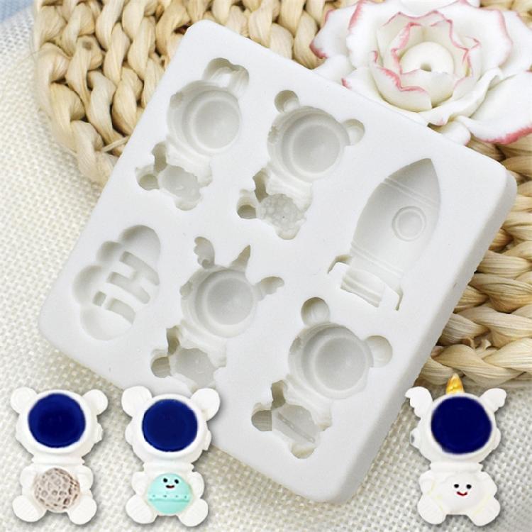 DIY Spaceship Astronaut Baking Mold Birthday Cookie Tools Cake Decorating Tools