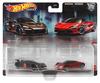 Hot Wheels Premium 2-Pack McLaren Senna/McLaren 720S (Ages 3 and Up) HFF97 Black/Red