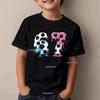 Kids Summer T-shirt Boys Girls Sport Number Print Top Casual Short Sleeve Wear