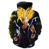 NOWA Moda Unisex Bluza z Kapturem 3D Anime Super Saiyan Gohan Kreskówkowy Nadruk Modna Bluza
