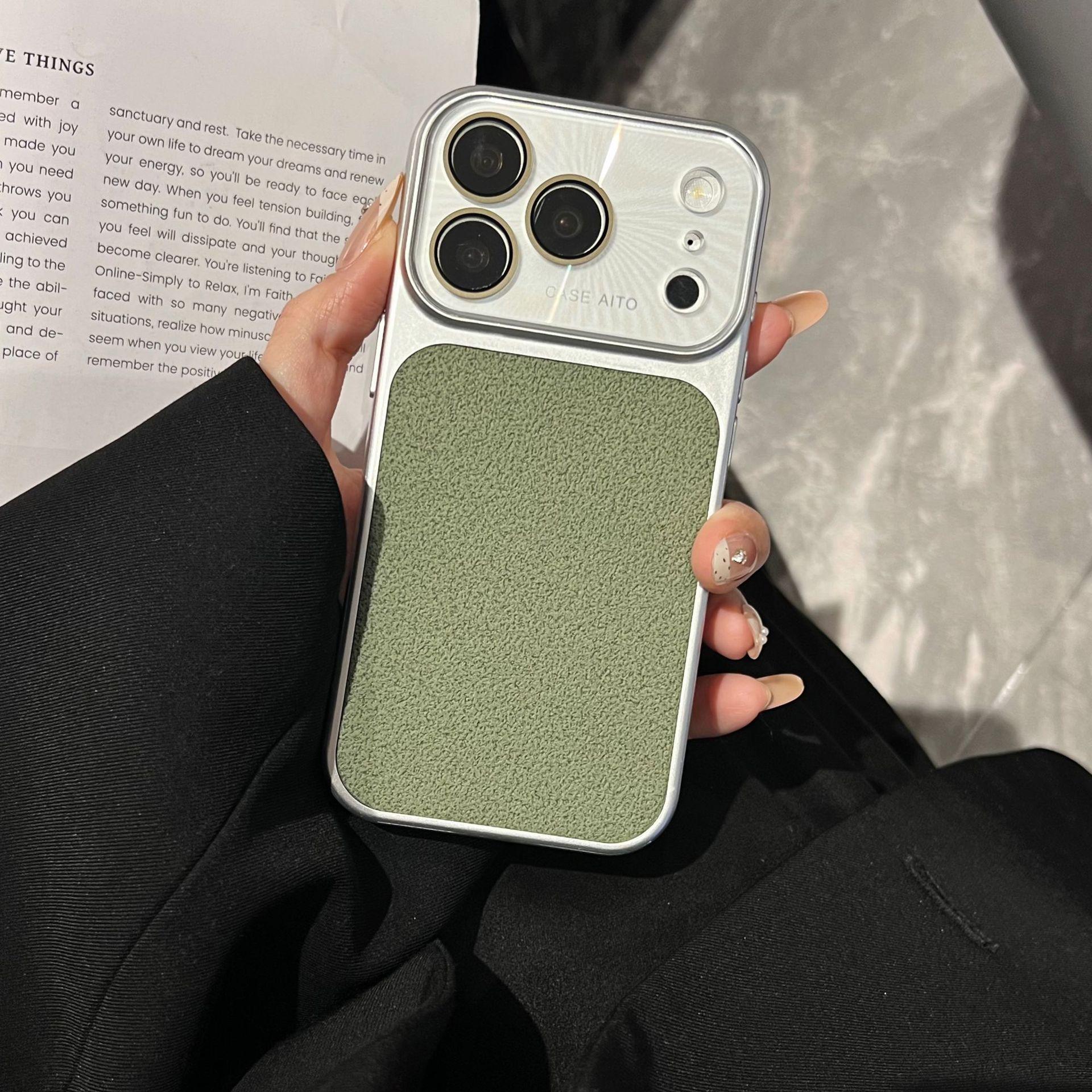 

17-in-1 Apple iPhone 17 Pro Max Case: All-in-One Button Compatible, Silver Edge Leather Sticker for iPhone 14/15/16 17