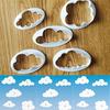 5Pcs Cloud Shape Plunger Cutter Fondant Mold Sugarcraf-t Cake Decorating Tools