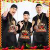 Quelay 12 Pcs Chili Cook Off Prizes Include 3 Cook Off Trophy 3 Wooden 1st 2nd 3rd Engraved Spoon 3 Kitchen Cooking Aprons 3 Chili Keyring for Men